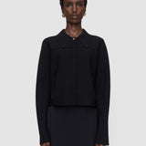 Black Gare Compact Milano Knit Jacket - Joseph