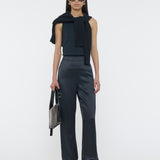 Pantalon Sahel en satin de soie