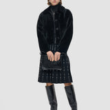 Veste Alloway réversible en peau lainée souple 