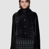Veste Alloway réversible en peau lainée souple 