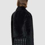 Veste Alloway réversible en peau lainée souple 