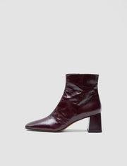 Red Heeled Patent Leather Ankle Boots - Joseph