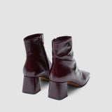 Red Heeled Patent Leather Ankle Boots - Joseph