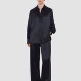 Black Dieu Double Satin Blouse - Joseph