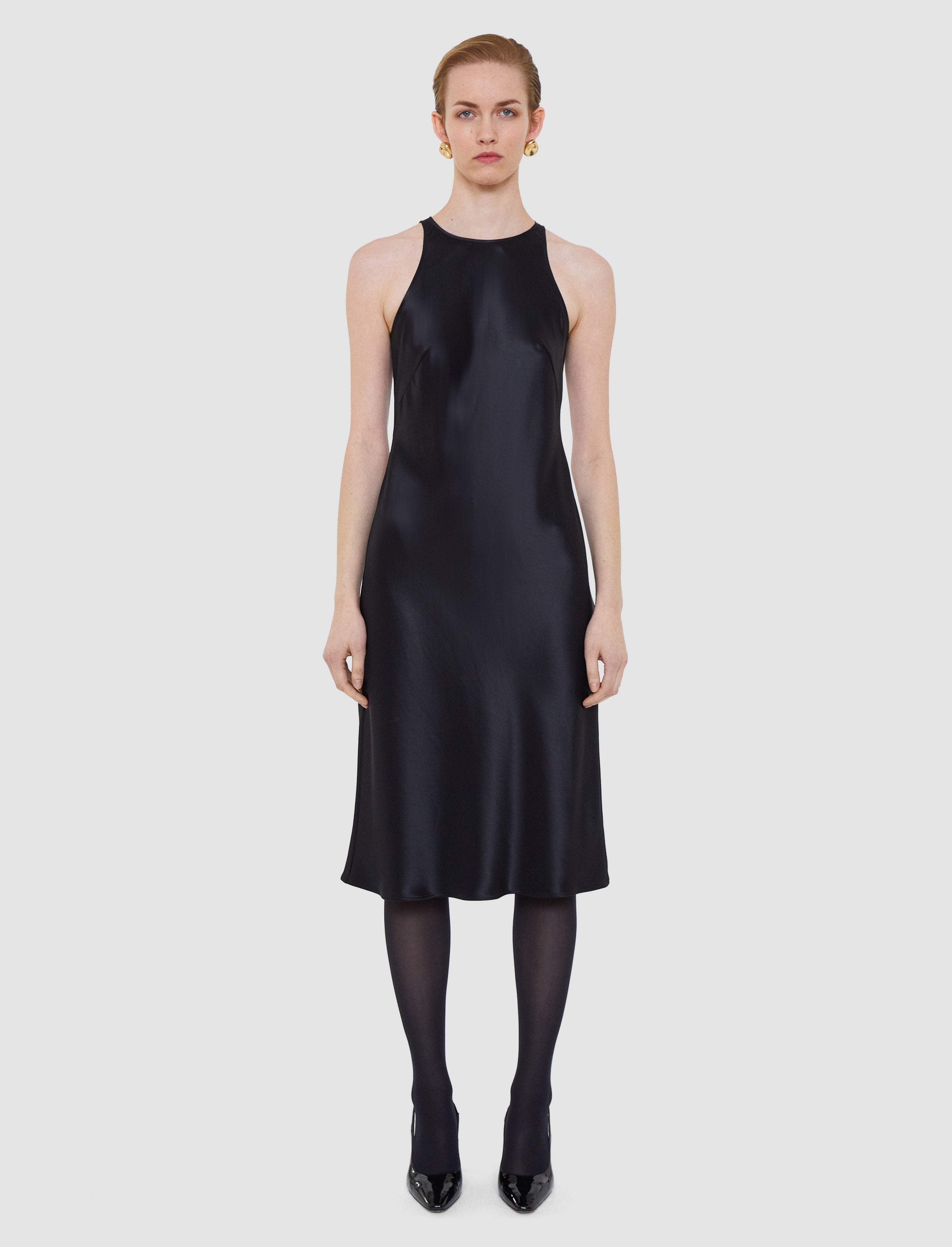 black-boulle-two-piece-chiffon-sequin-dress-JOSEPH