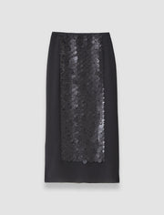 Black Cambo Chiffon Sequin Skirt - Joseph