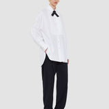 White Ferrus Tuxedo Cotton Shirt - Joseph