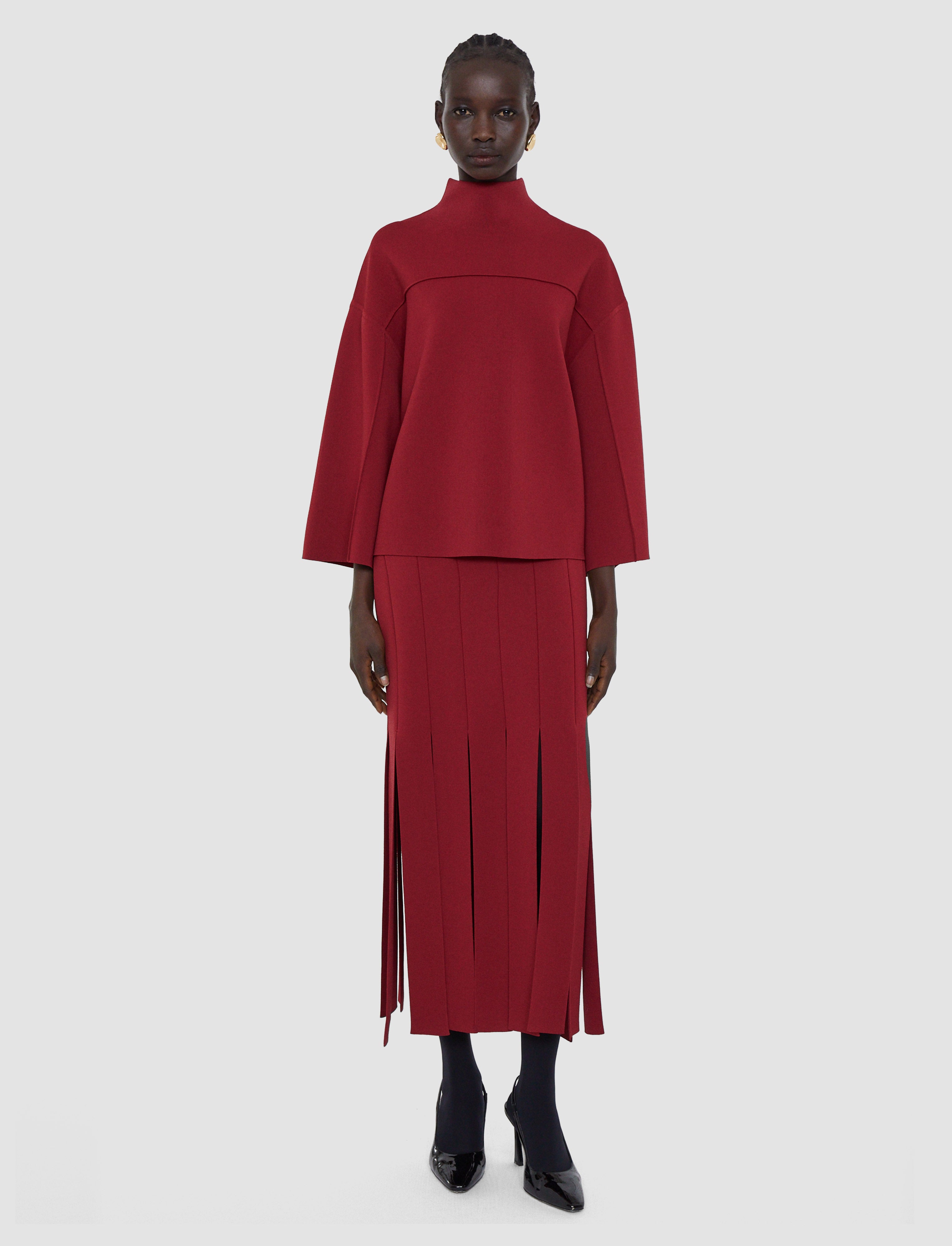 red-larrey-compact-milano-knit-top-JOSEPH