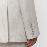 Grey Ferula Textured Cotton Linen Jacket - Joseph