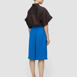 Blue Centa Linen Blend Shorts - Joseph