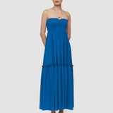 Blue Folia Textured Silk Skirt - Joseph