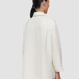 White Simi Linen Blend Shirt - Joseph