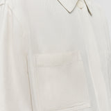 White Simi Linen Blend Shirt - Joseph