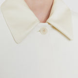 White Abbe Tailored Crepe Jacket - Joseph