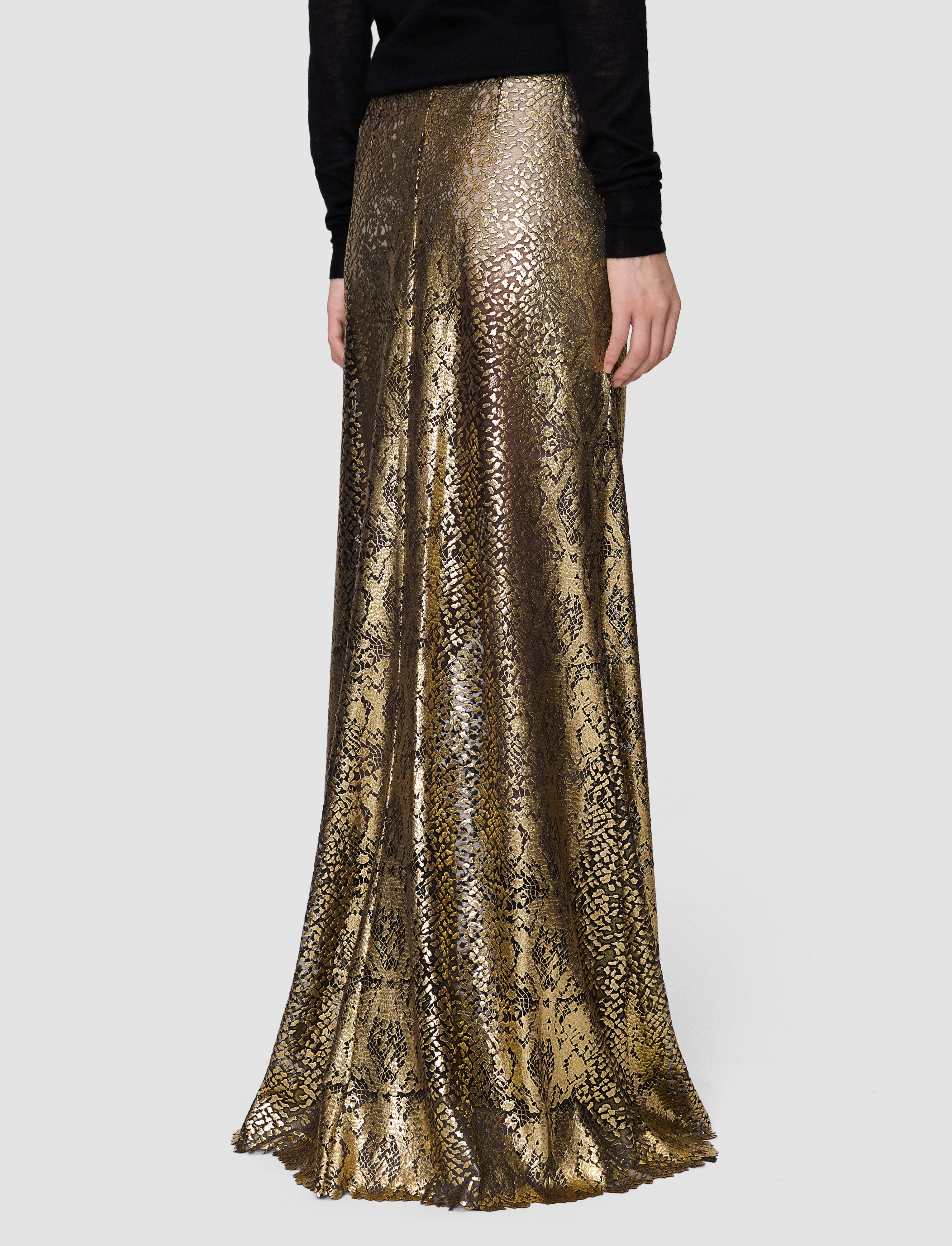 gold-abney-bullion-sheer-snake-skirt-JOSEPH