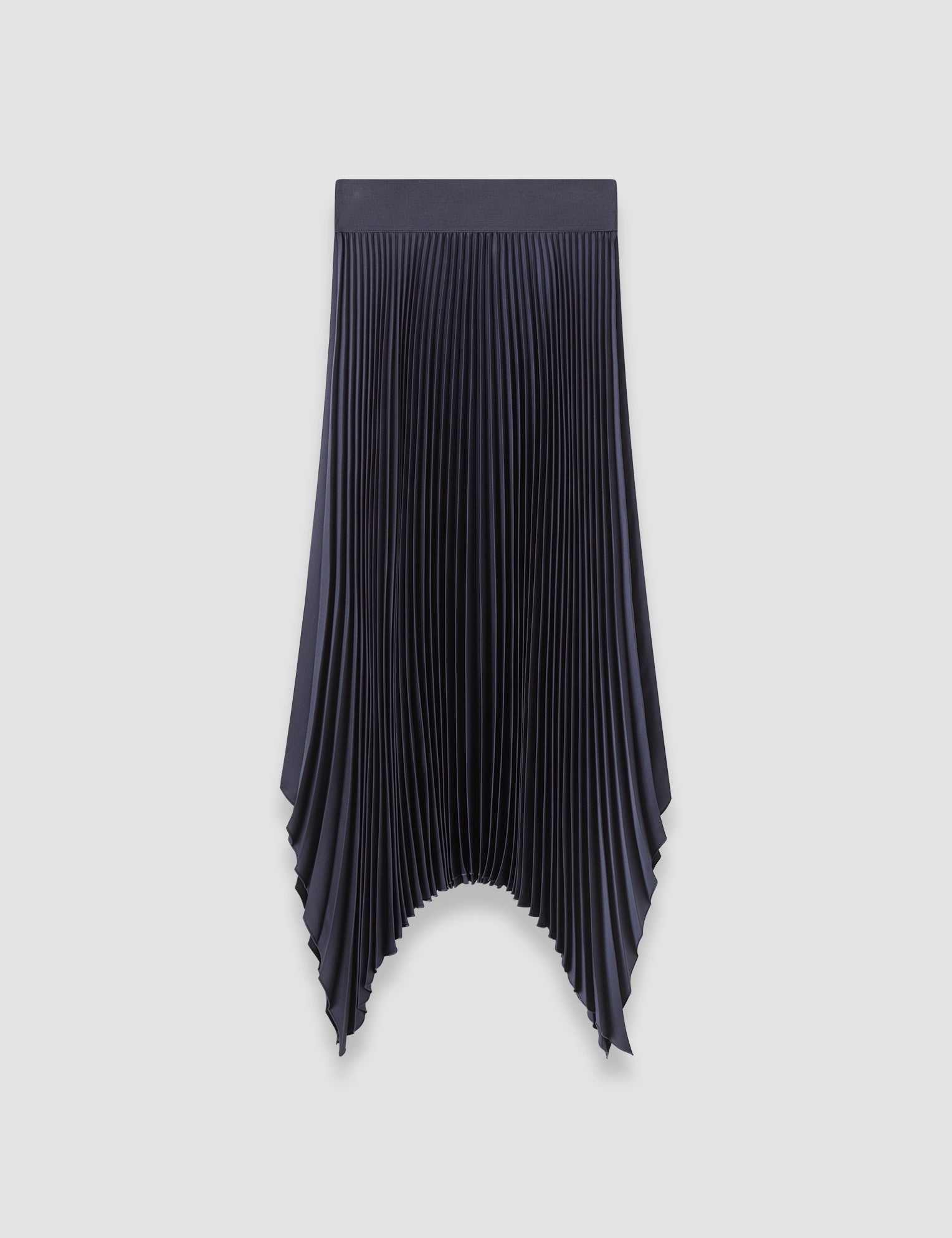Blue Ade Knit Weave Plissé Skirt - Joseph