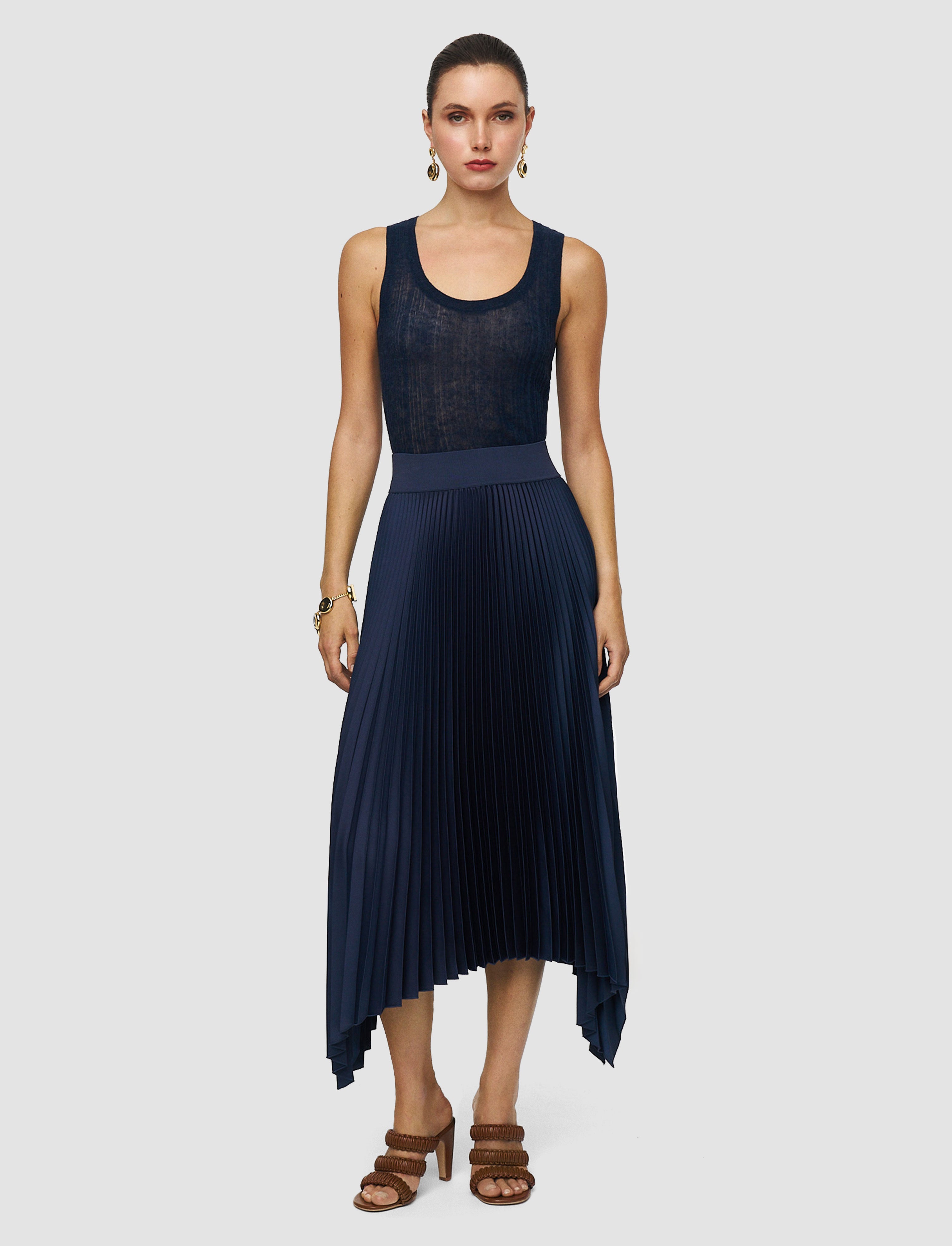 bleu-jupe-ade-en-maille-plissee-JOSEPH