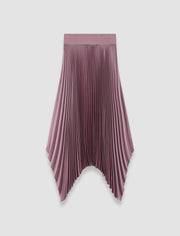 Purple Ade Knit Weave Plissé Skirt - Joseph