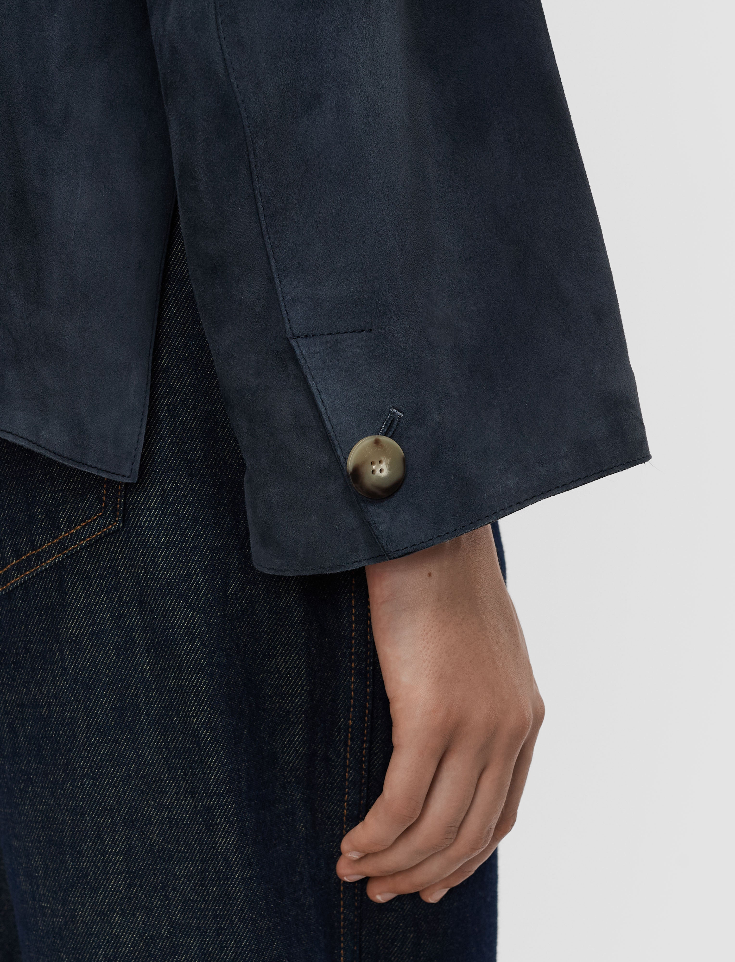 bleu-veste-aitna-en-daim-leger-JOSEPH