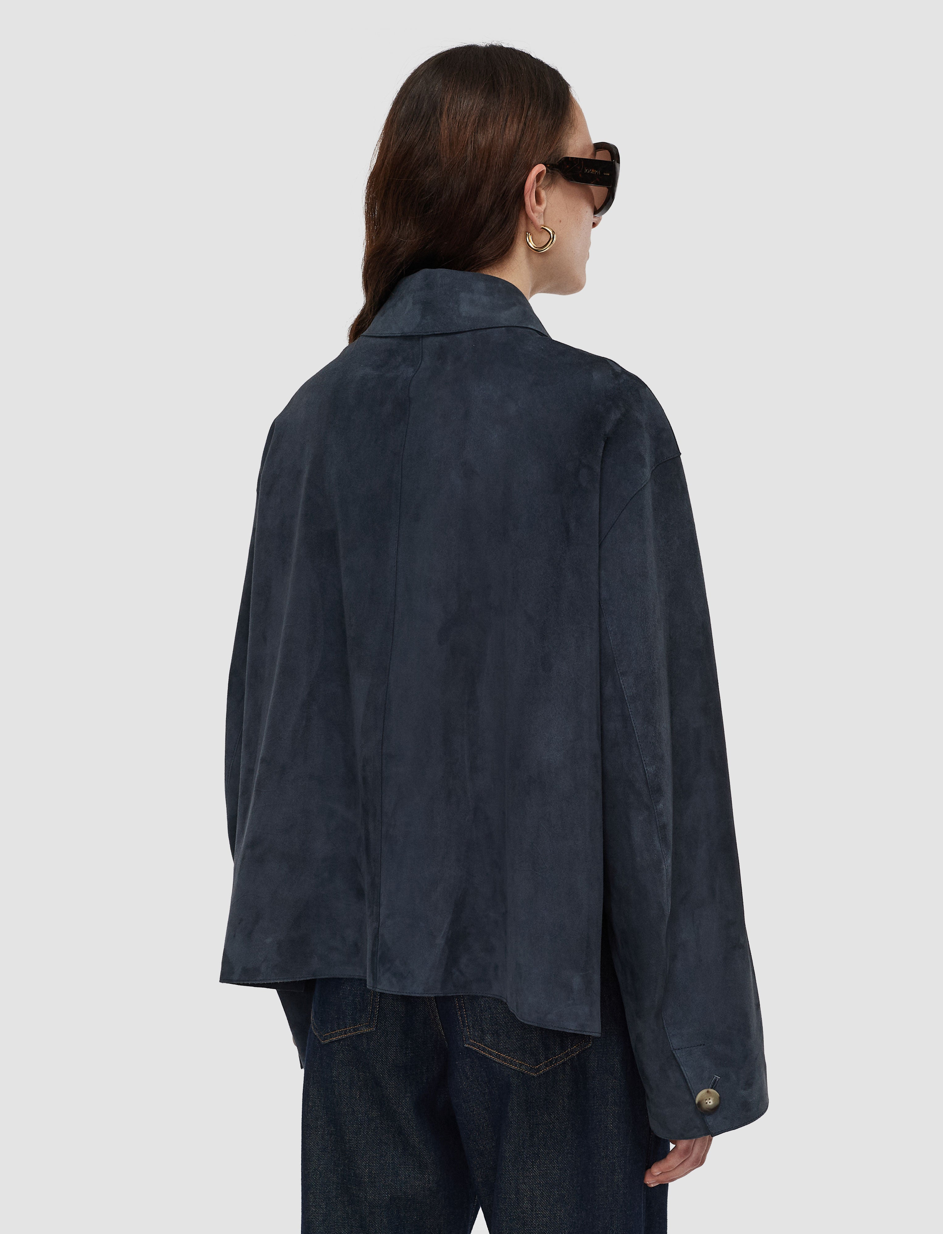 bleu-veste-aitna-en-daim-leger-JOSEPH