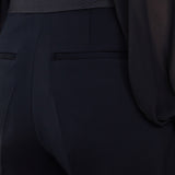 Black Aix Tailored Crepe Trousers - Joseph