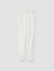White Aix Tailored Crepe Trousers - Joseph