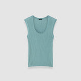 Alaou Linen Blend Knit Vest Top