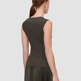 Gilet Alaou en maille de lin mélangé