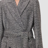 Grey Alessio Wool Twill Coat - Joseph