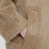 Beige Alger Water Weave Wool Coat - Joseph