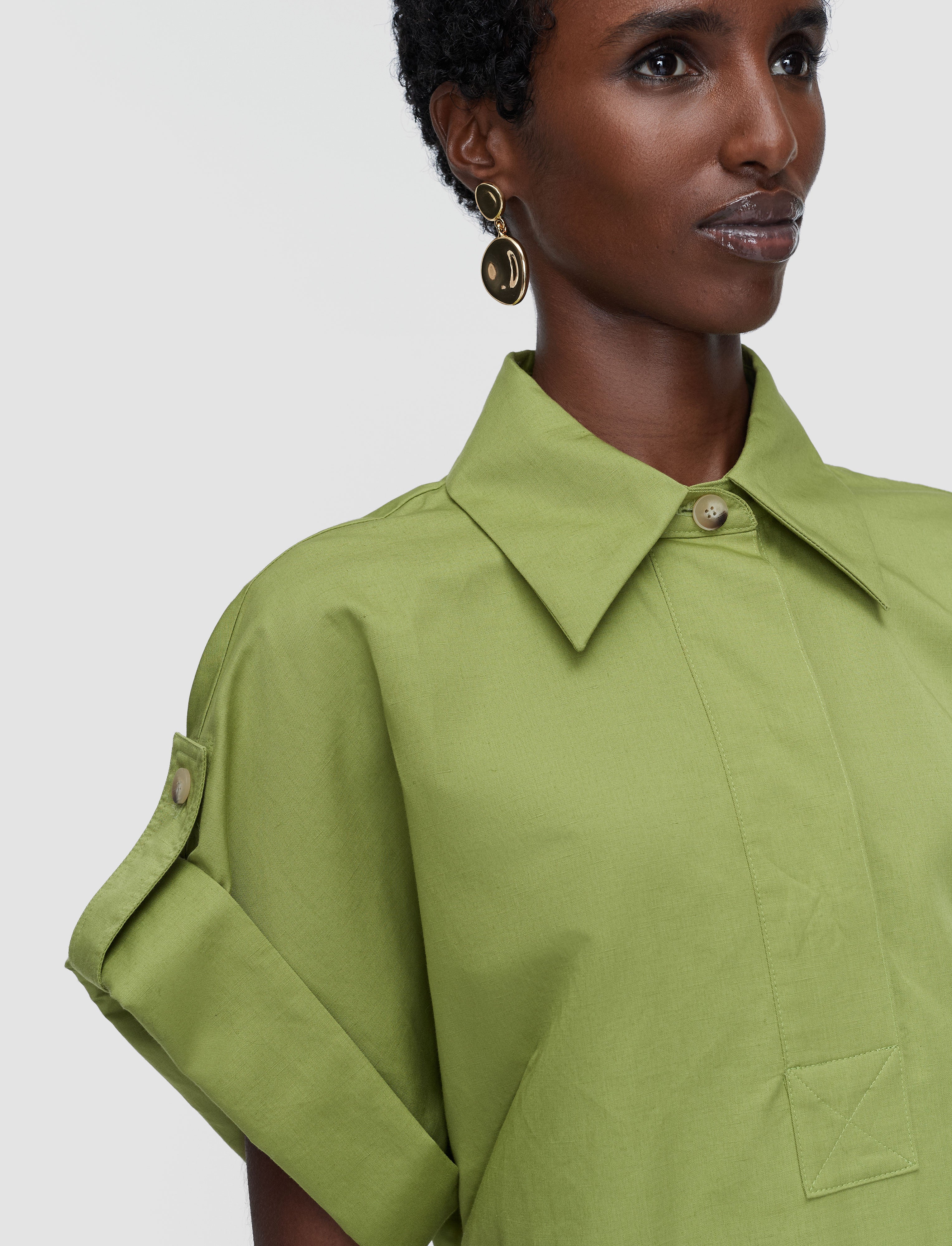 vert-robe-ali-en-coton-et-lin-JOSEPH