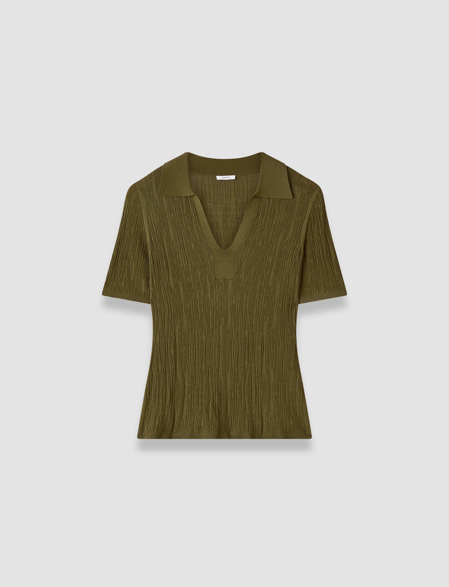 vert-polo-aliane-en-viscose-froissee-JOSEPH