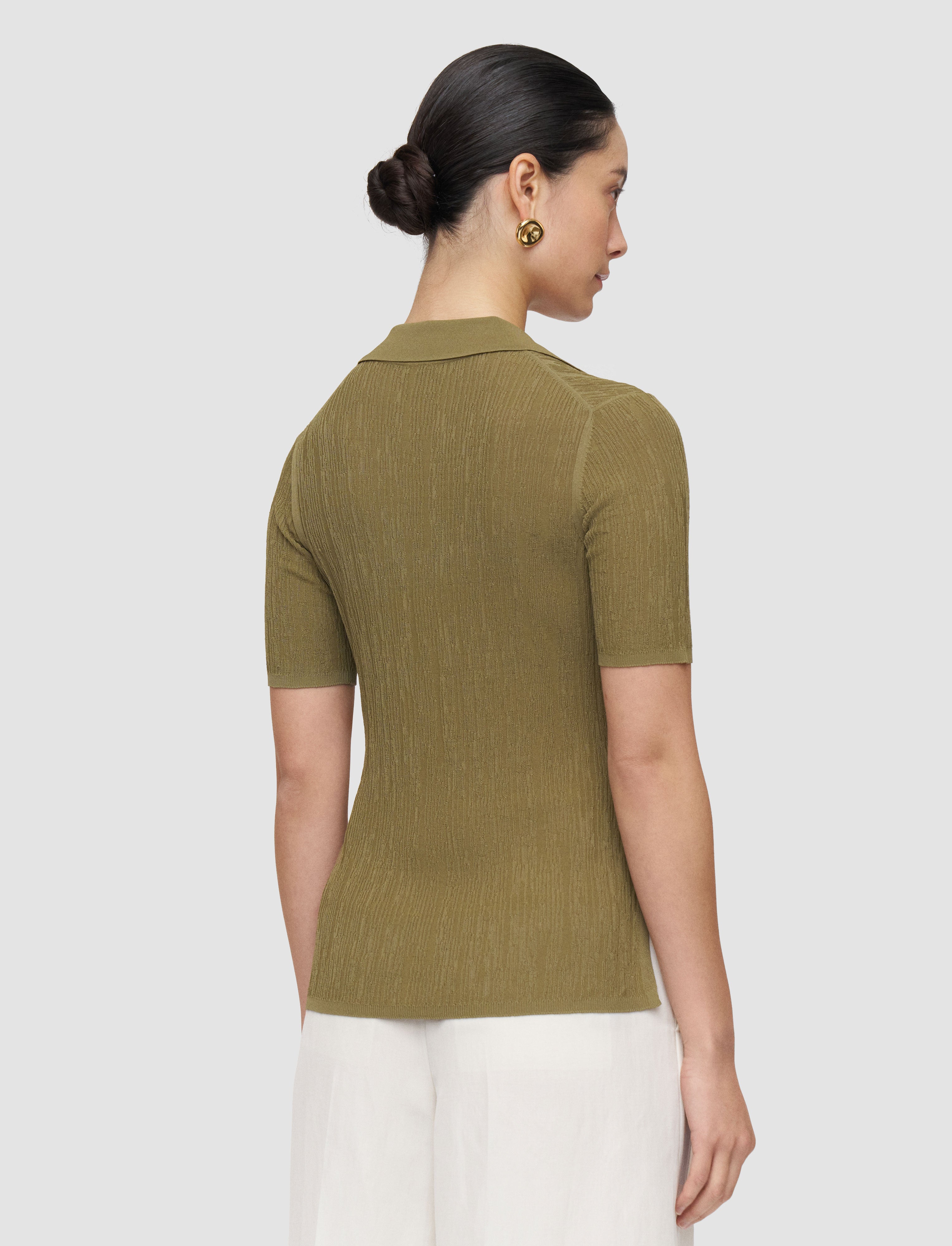 vert-polo-aliane-en-viscose-froissee-JOSEPH