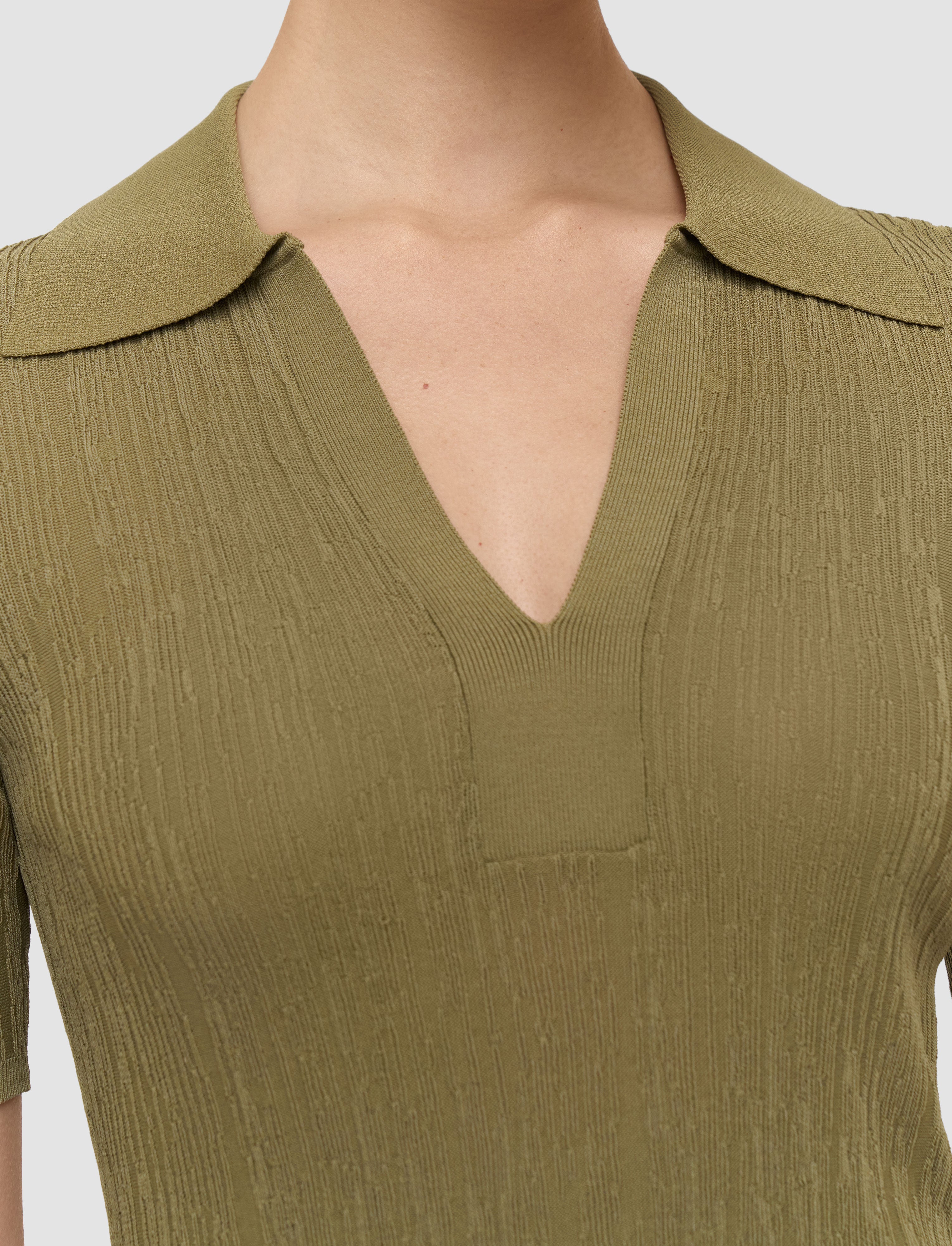 vert-polo-aliane-en-viscose-froissee-JOSEPH