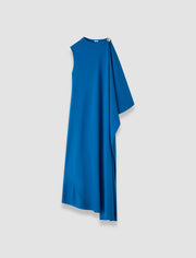 Blue Aly Crepe Cape Dress - Joseph