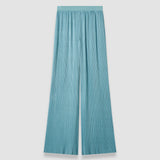 Amber Pleated Satin Trousers