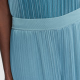 Blue Amber Pleated Satin Trousers - Joseph