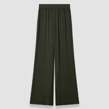 Amber Pantalon en satin plissé 