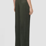 Amber Pantalon en satin plissé 