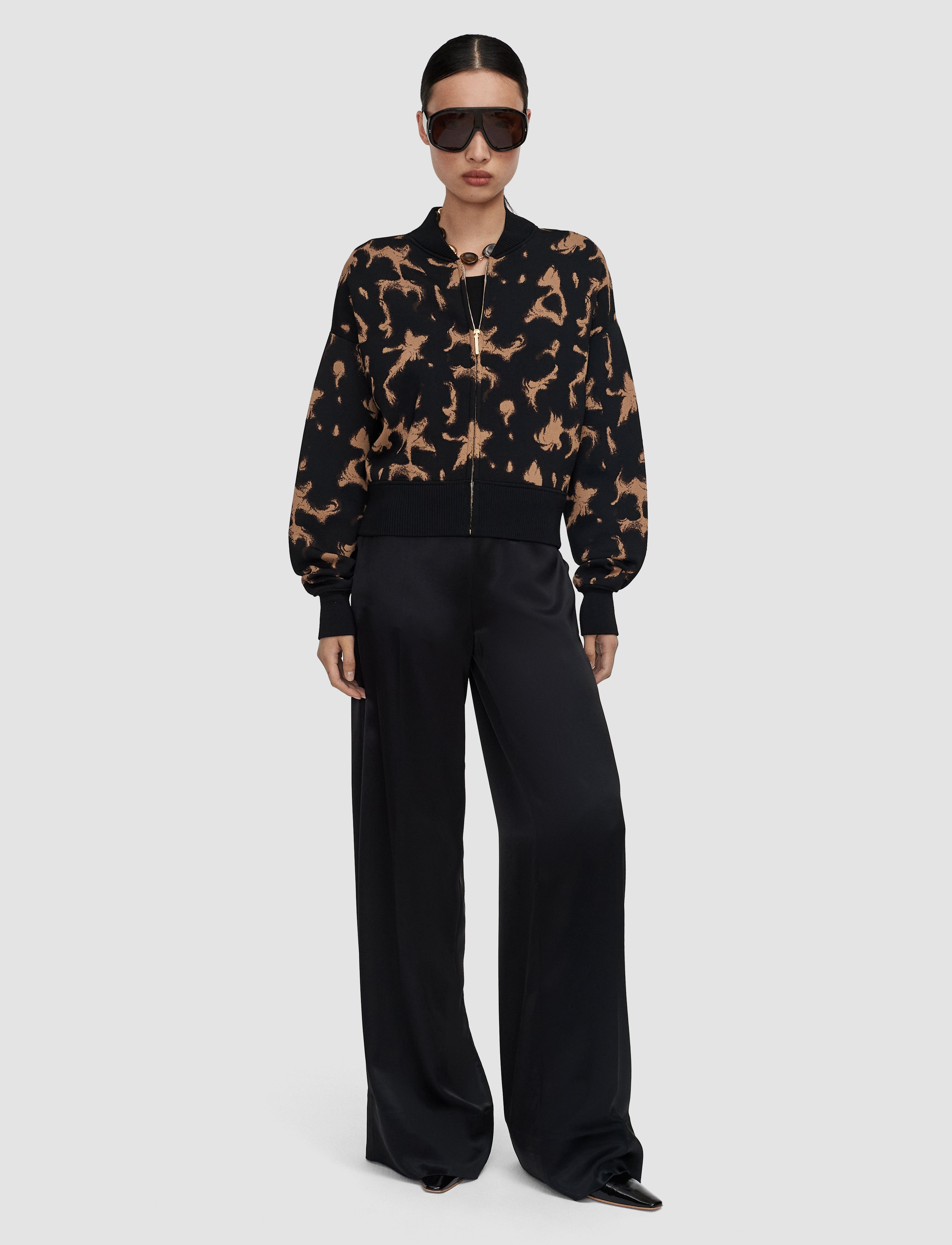 brown-ambra-tortoiseshell-knit-jacket-JOSEPH