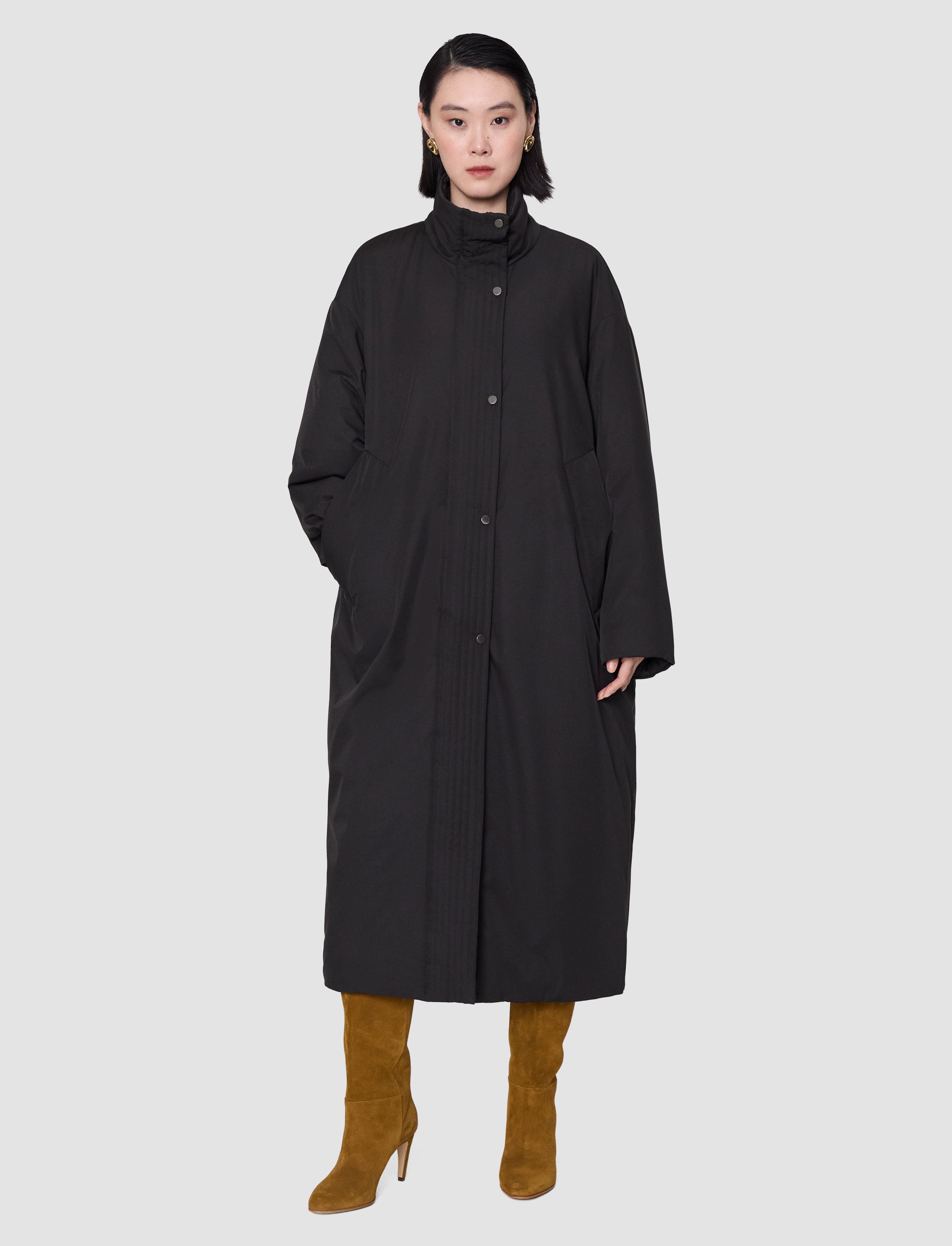 black-amilea-padded-outerwear-coat-JOSEPH