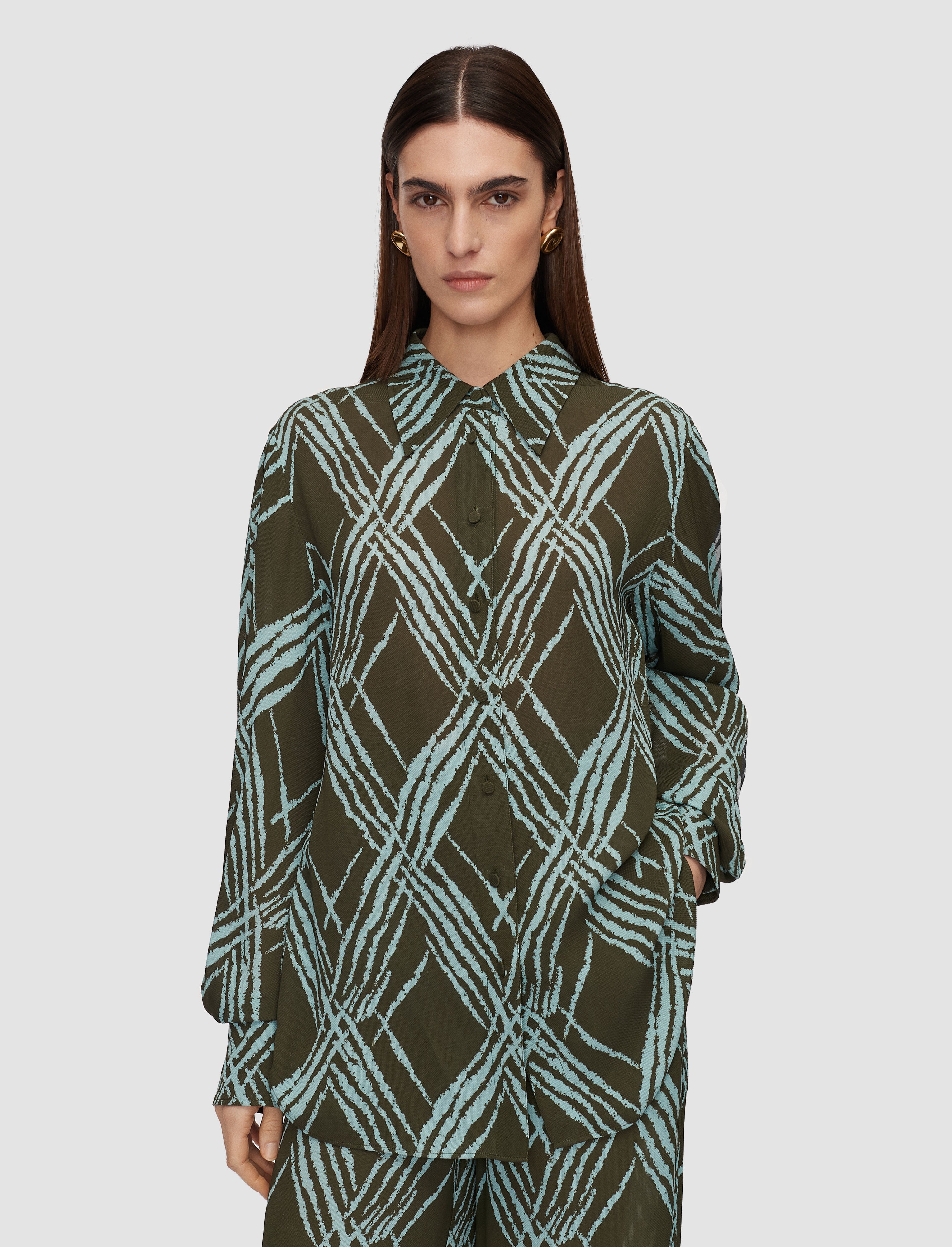 multicolour-sina-open-weave-silk-blouse-JOSEPH