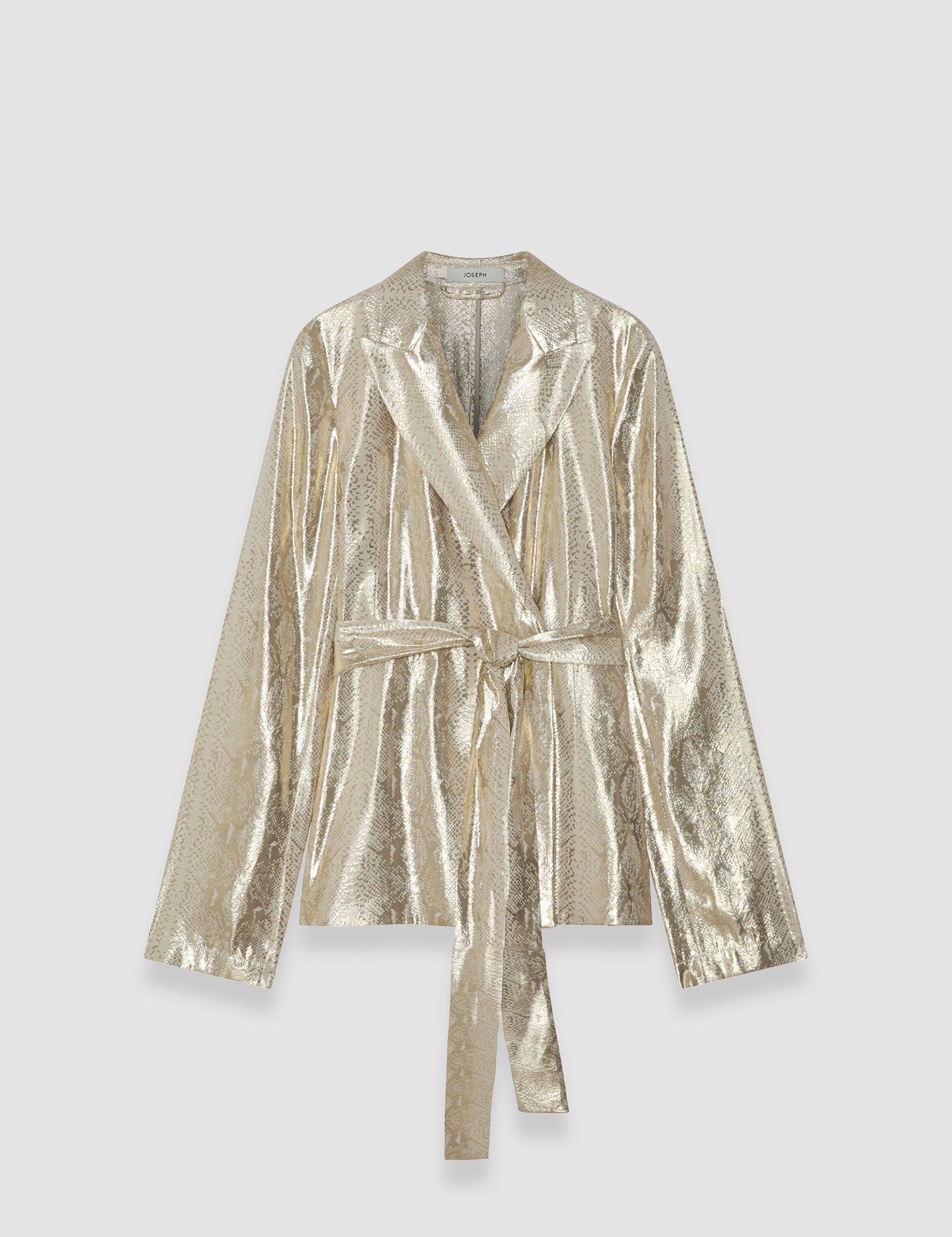 Gold Asher Silk Snake Lame Jacket - Joseph