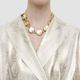 Gold Asher Silk Snake Lame Jacket - Joseph