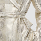 Gold Asher Silk Snake Lame Jacket - Joseph