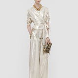 Gold Asher Silk Snake Lame Jacket - Joseph