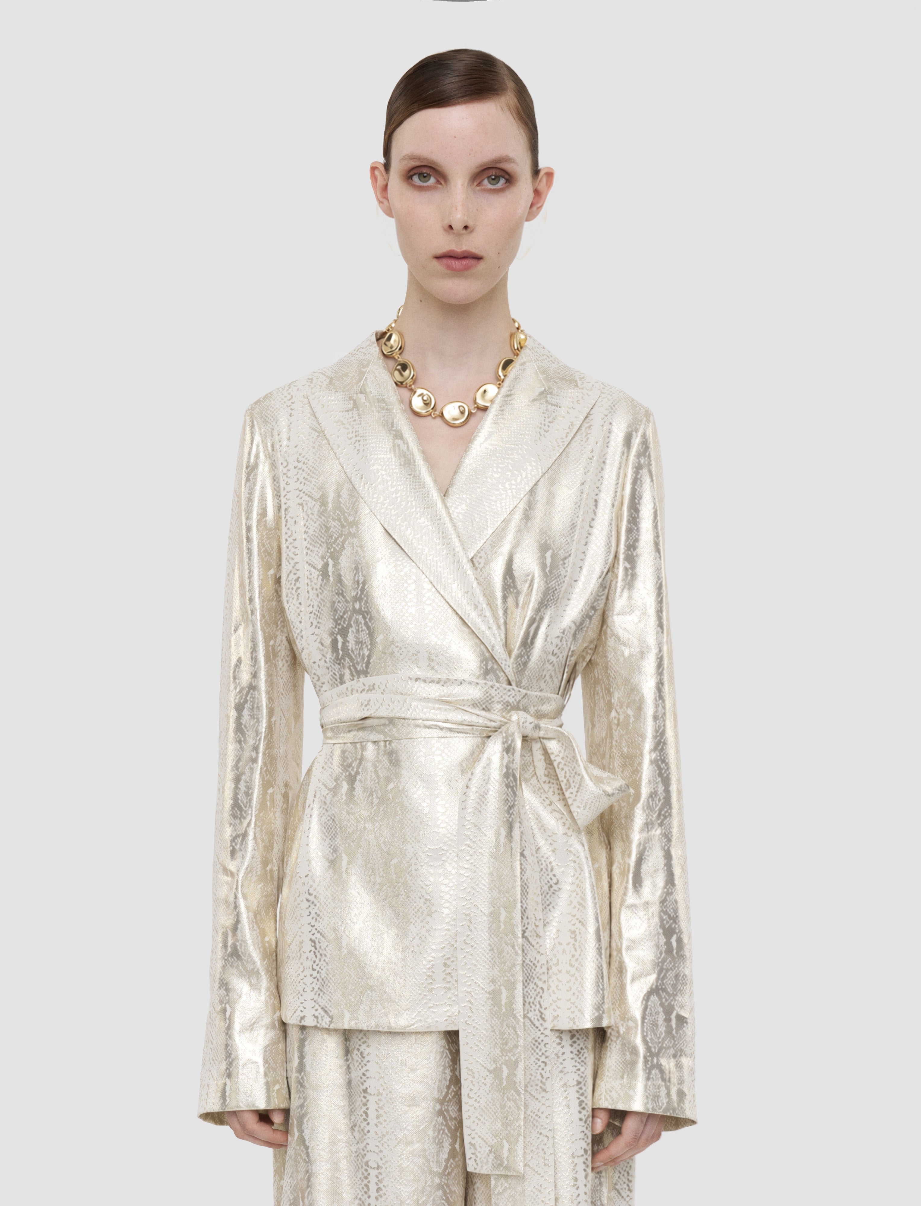 gold-asher-silk-snake-lame-jacket-JOSEPH