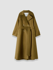 Brown Ashford Cotton Twill Coat - Joseph
