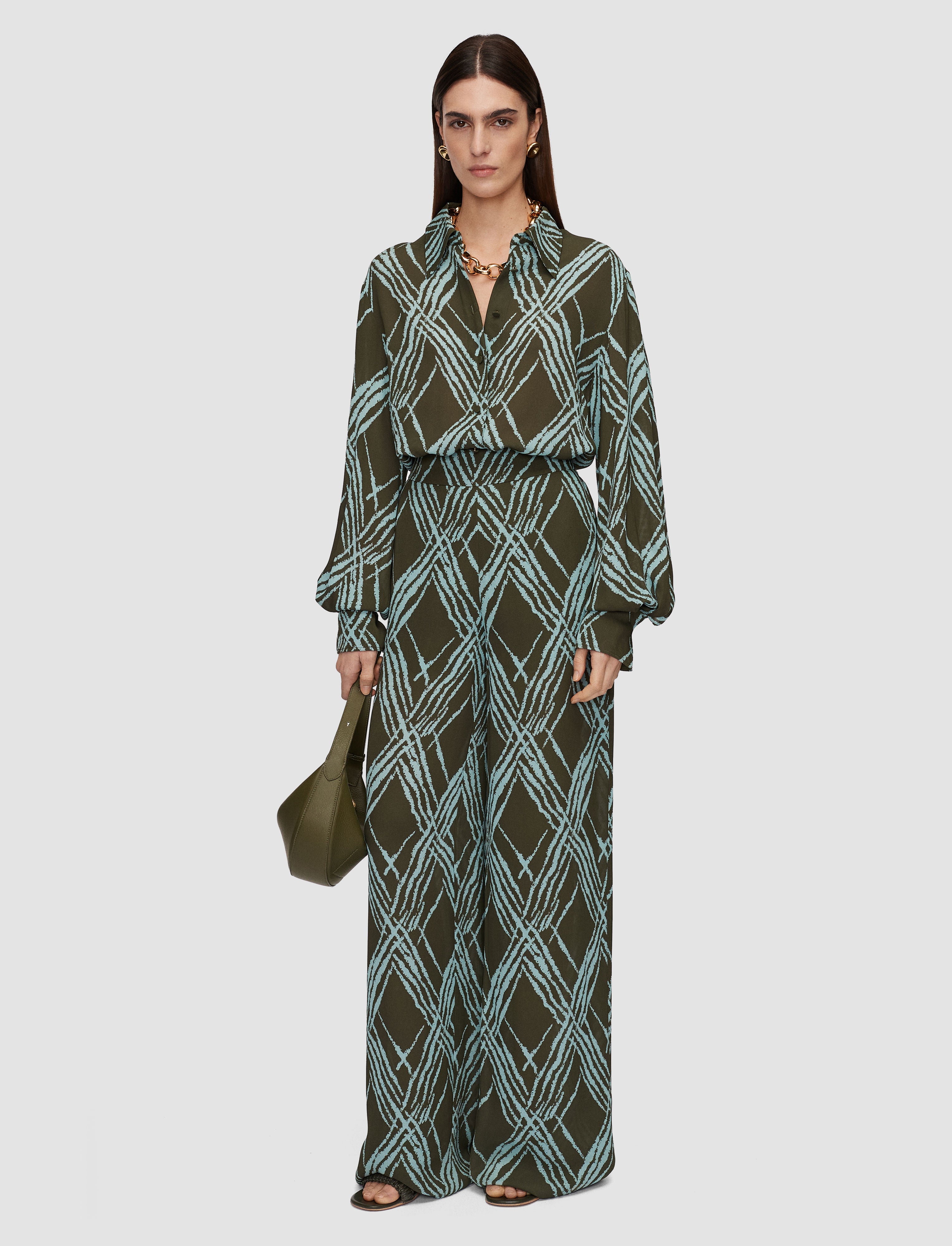 multicolour-asila-open-weave-silk-trousers-JOSEPH