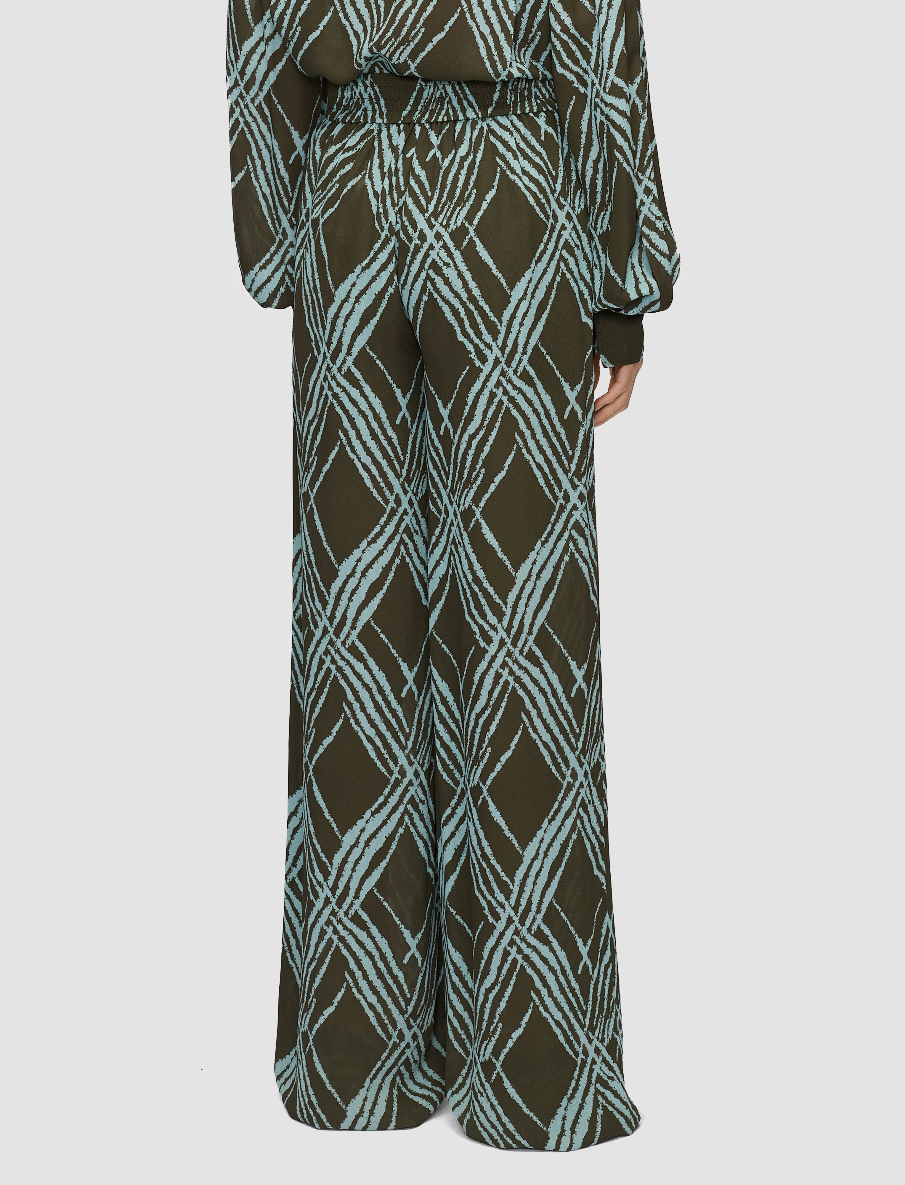 multicolour-asila-open-weave-silk-trousers-JOSEPH